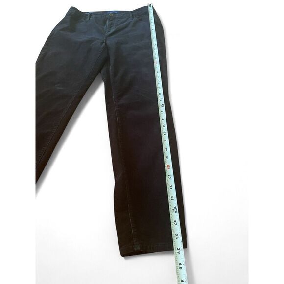 TALBOTS Corduroy Black Women's Sz 10 High-Waist Jegging Ankle Pants Jeans - Picture 7 of 8